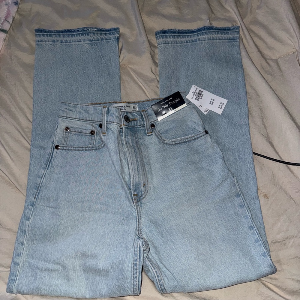 Abercrombie & Fitch curve love Straight Leg Jeans